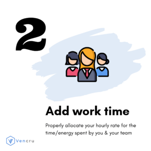 Add time spent on producing the product