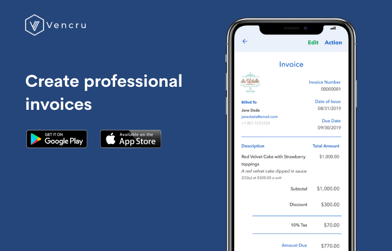 How to create an invoice in 1 minute with Vencru
